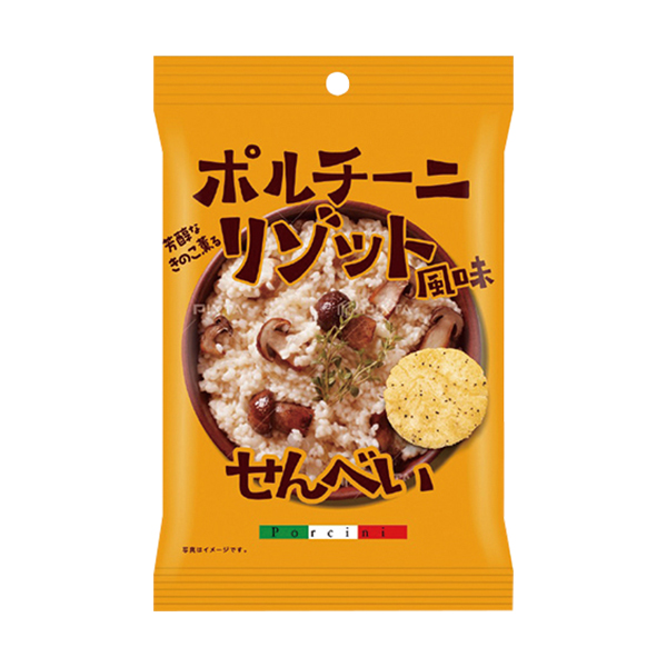 ポルチーニリゾット風味せんべいの写真