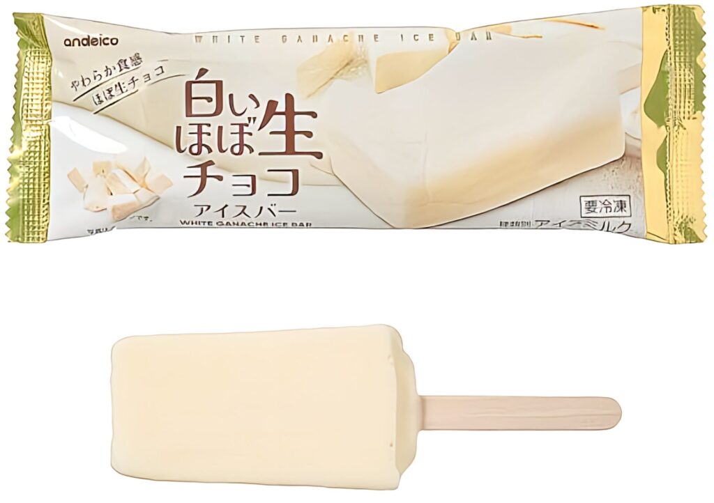 白いほぼ生チョコアイスバーの写真